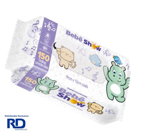 LENCO UMED BEBE SHOW 150UN | 3B PLASTICOS