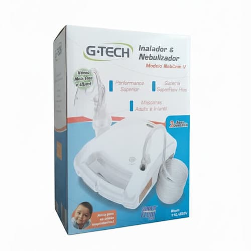INALADOR G-TECH NEBCOM V BRANCO | G TECH
