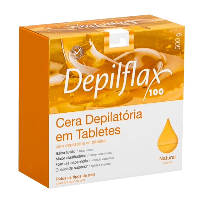 CERA QUENTE DEPILFLAX NATURAL 500GR | MAYSTAR