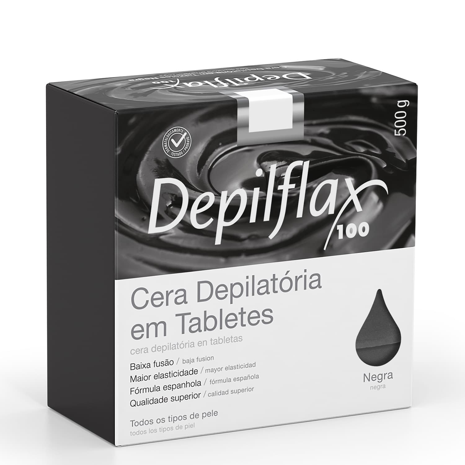 CERA QUENTE DEPILFLAX NEGRA 500GR | MAYSTAR