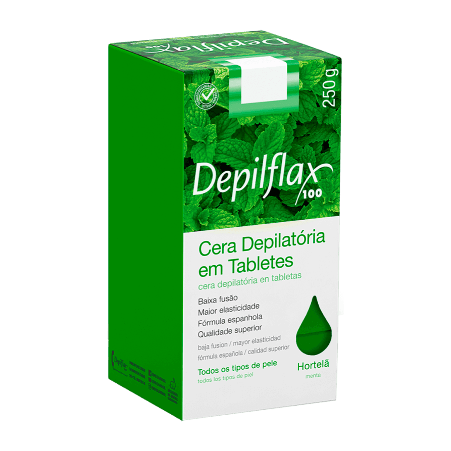 CERA QUENTE DEPILFLAX HORTELA 250GR | MAYSTAR
