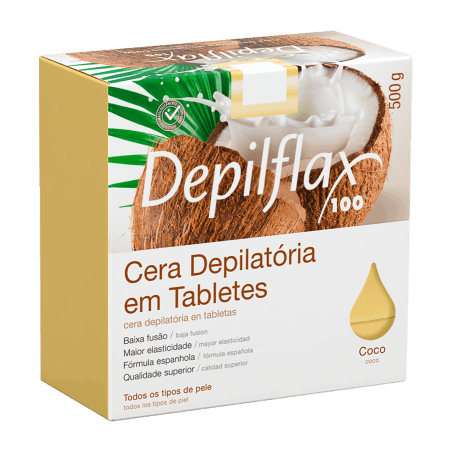 CERA QUENTE DEPILFLAX COCO 500GR | MAYSTAR