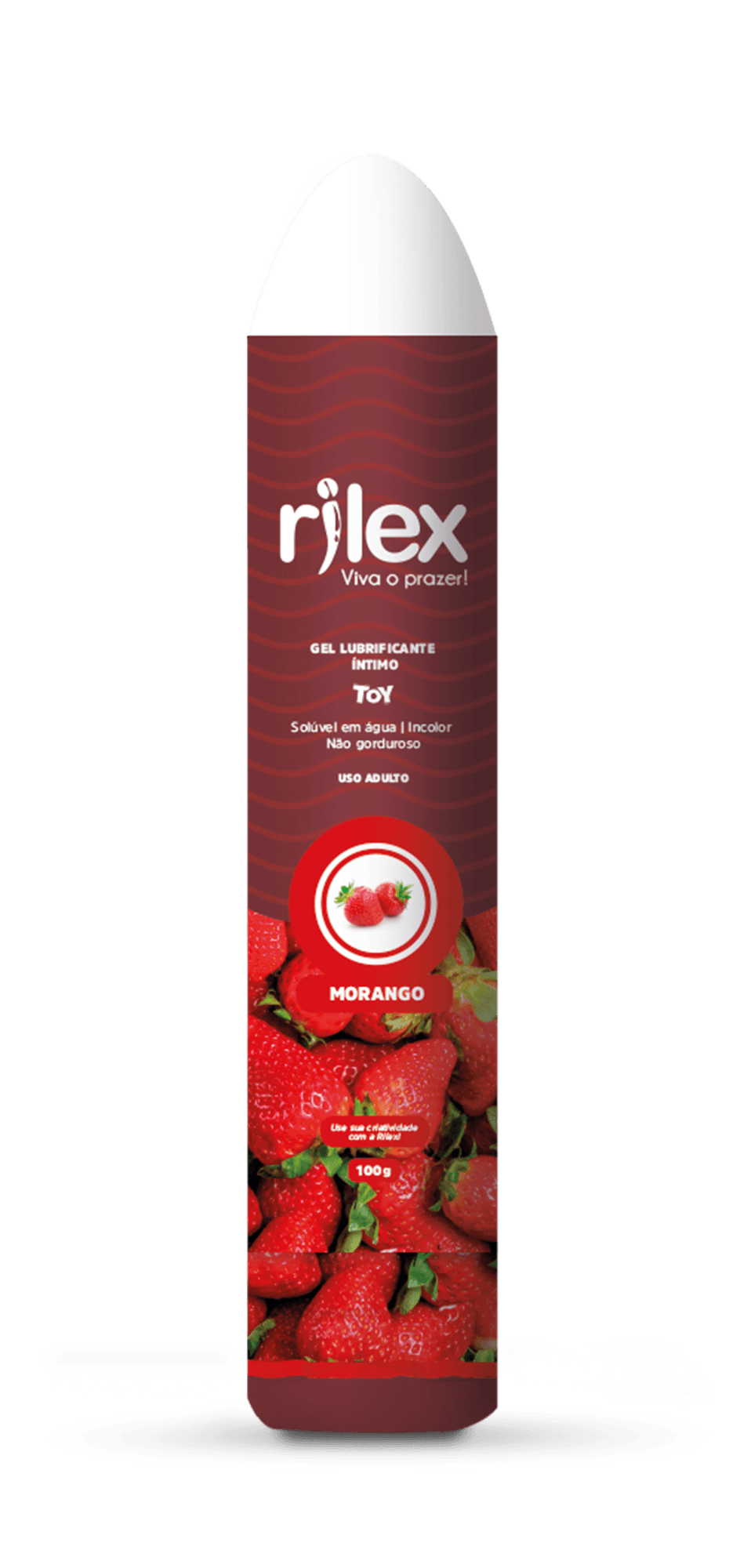 GEL LUB RILEX MORANGO TOY 100GR | INOVATEX