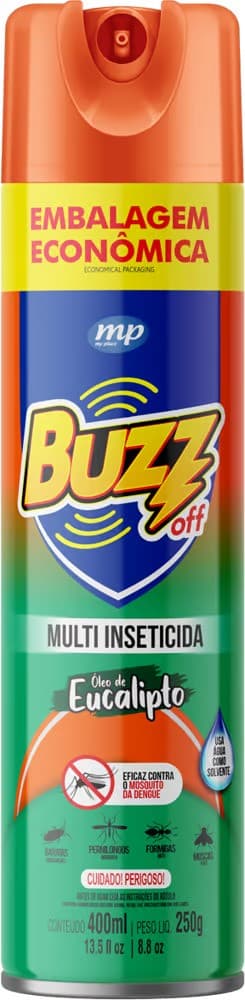 INSETICIDA BUZZ OFF MULTI EUCALIPTO 400ML | 3B PLASTICOS