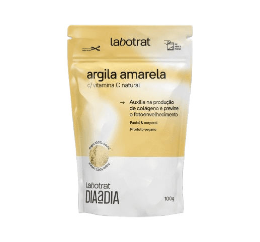 ARGILA LABOTRAT AMARELA C/ VITAMINA C 100GR | VISAO COSMETICOS