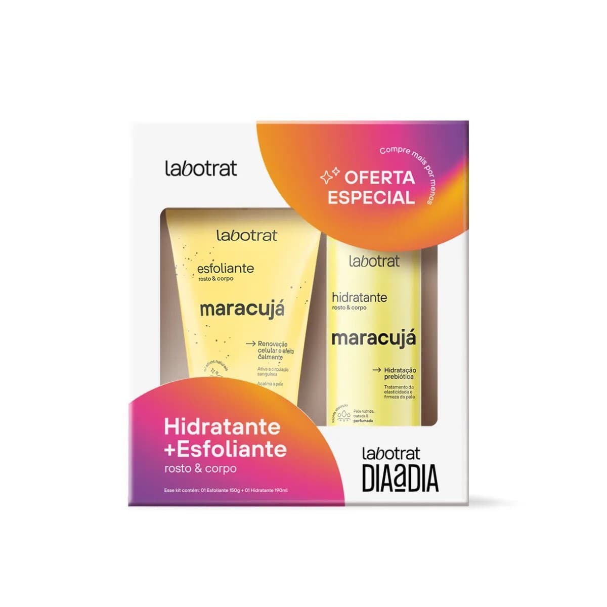 KIT LABOTRAT ESFOLIANTE 150G+HIDRAT 190ML MARACUJA | VISAO COSMETICOS