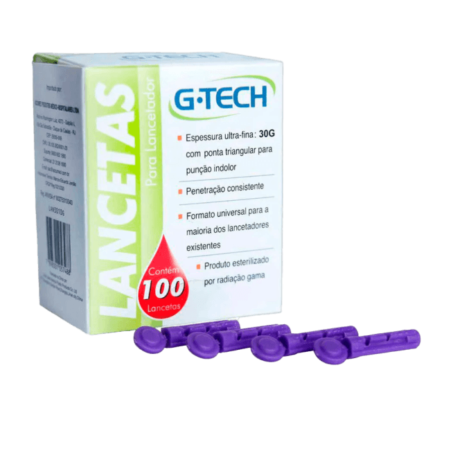 LANCETAS G-TECH 30G C/100 | G TECH