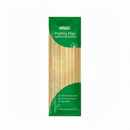 ESPETINHO DE BAMBU MEDIX 18CM 50UN | MEDIC