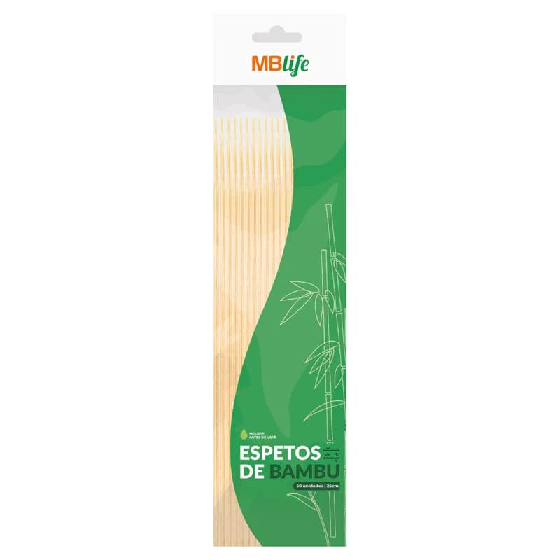ESPETINHO DE BAMBU MEDIX 25CM 50UN | MEDIC
