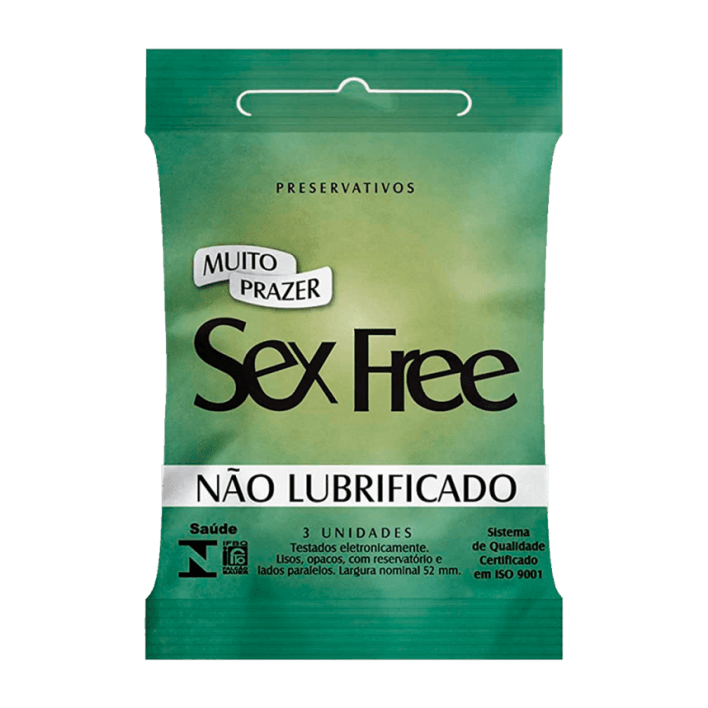 PRES SEX FREE NAO LUBRIFICADO 3 UN | SEX FREE PRESERVATIVOS