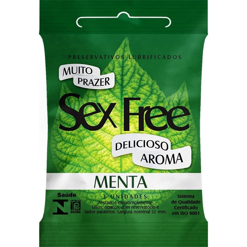 PRES SEX FREE MENTA 3 UN | SEX FREE PRESERVATIVOS