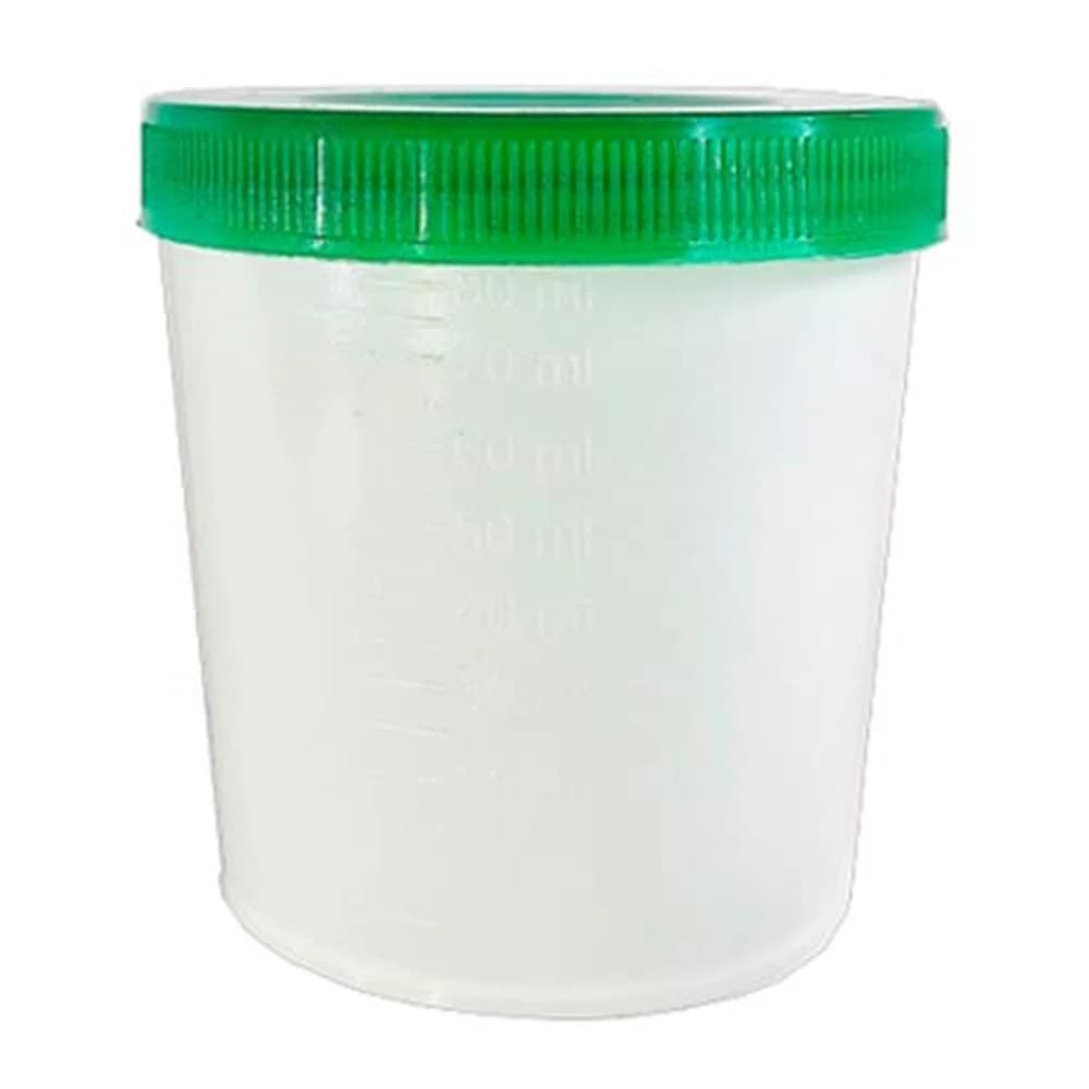 COLETOR UNIVERSAL 80ML TAMPA VERDE100 UN | 3B PLASTICOS