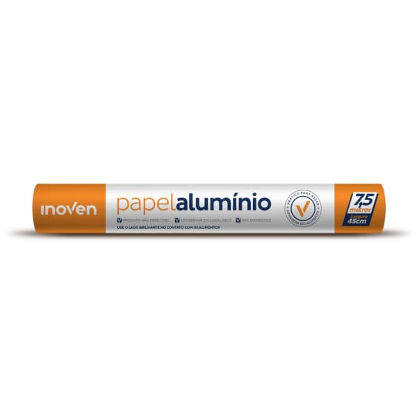 PAPEL ALUMINIO INOVEN 45CMX7,5M | BRICOFLEX