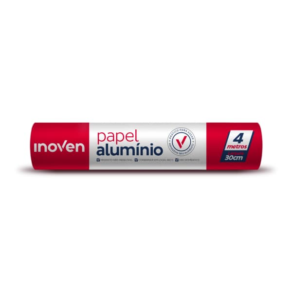 PAPEL ALUMINIO INOVEN 30CMX4M | BRICOFLEX