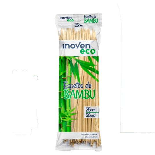 ESPETINHO DE BAMBU INOVEN 25CM 50UN | DESCARPACK DESCARTAVEIS DO BRASIL LTDA