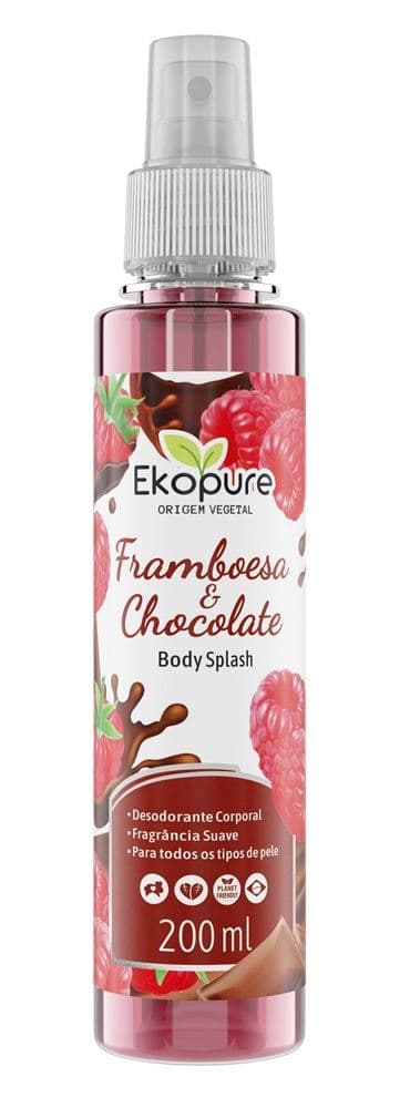 BODY SPLASH EKOPURE FRAMBOESA COM CHOCOLATE 200ML | VISAO COSMETICOS