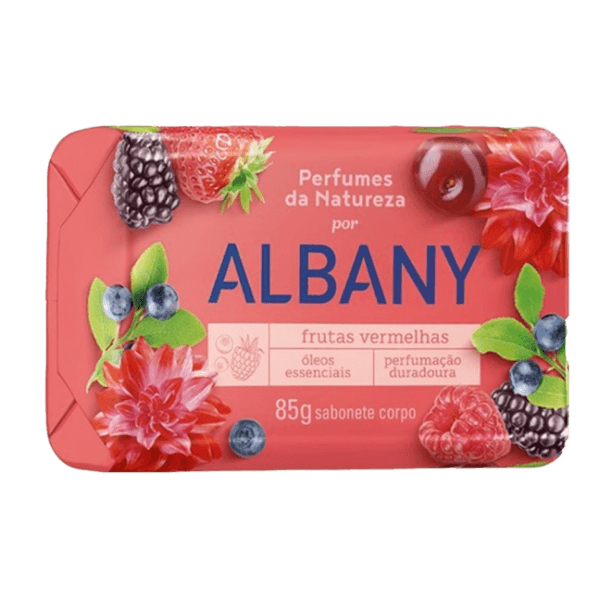 SAB ALBANY PERF NATUREZA 85G FRUTAS VERMELHAS | FLORA