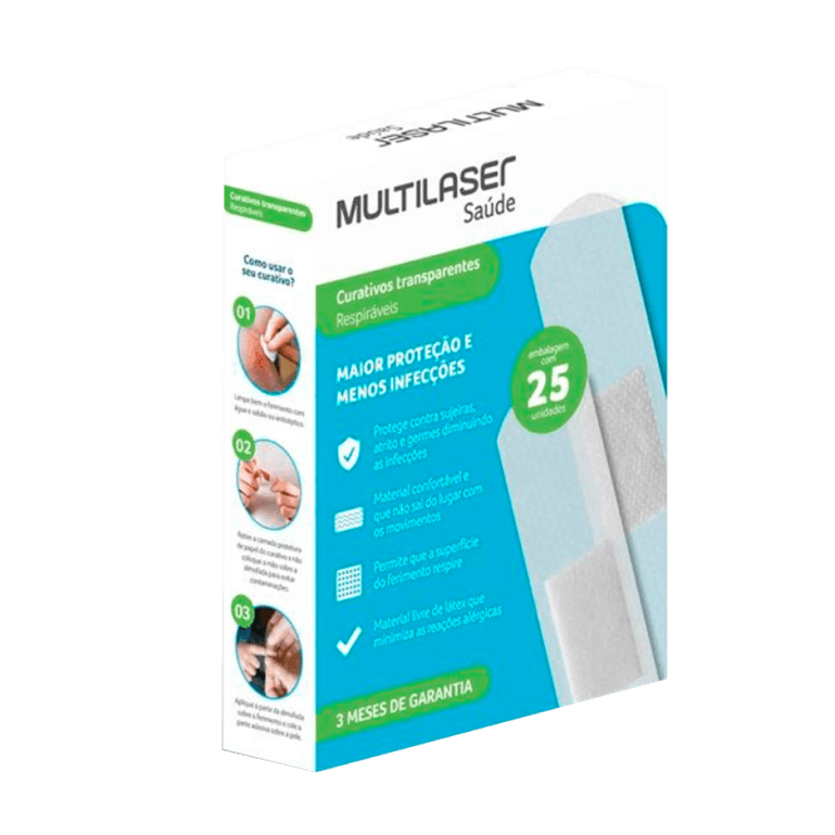 CURATIVO MULTILASER TRANSP 25 UN HC493 | CREMER