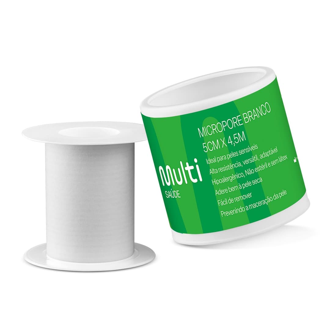 FITA MICROPOROSA BRANCA MULT 5CM X 4.5M HC324 | CREMER