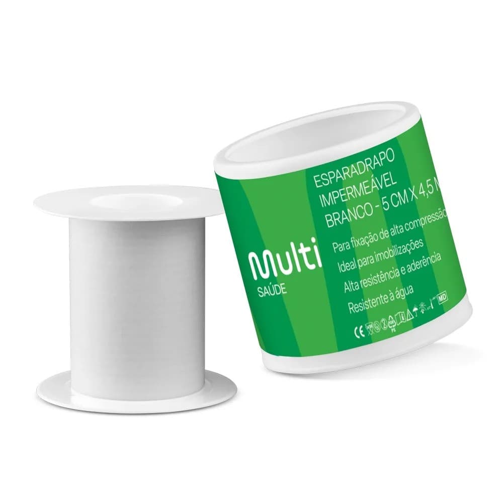 ESPARADRAPO MULTI IMPERM BRANCO 5CMX4.5M HC668 | CREMER